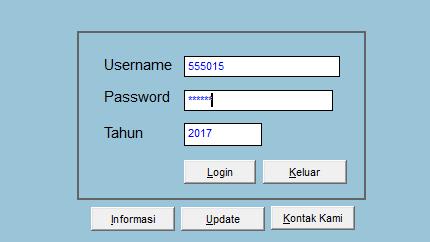(2) Masukkan kode User Id dan Password yang sudah dibuat kemudian klik Login (3) Setelah