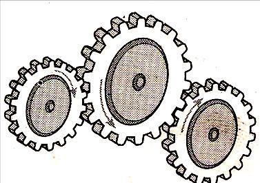 Hubungan roda 1 dengan roda 2 berada pada satu poros atau satu pusat, yaitu O.