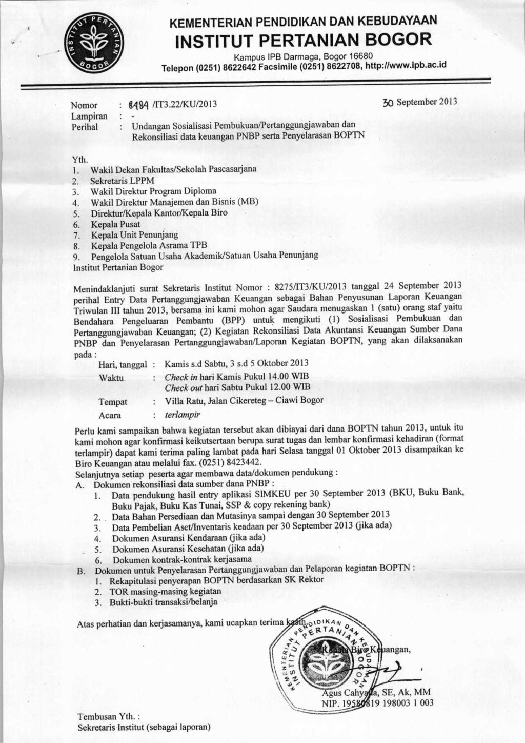 Institut Pertanian Bogar Kampus Ipb Darmaga Bogor Telepon 0251 Facsimile 0251 Pdf Free Download