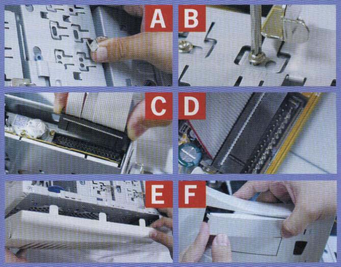11. Memasang Floppy Drive. a. Untuk floppy drive, bracketnya sama dengan harddisk, kecuali untuk beberapa model casing yang memisahkan tempat floppy dan harddisk. b. Pemasangannya sederhana saja, cukup lepaskan bracket dan sekrup floppy drive.