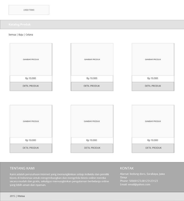 126 Gambar 3.44 Desain Halaman Web Katalog N.