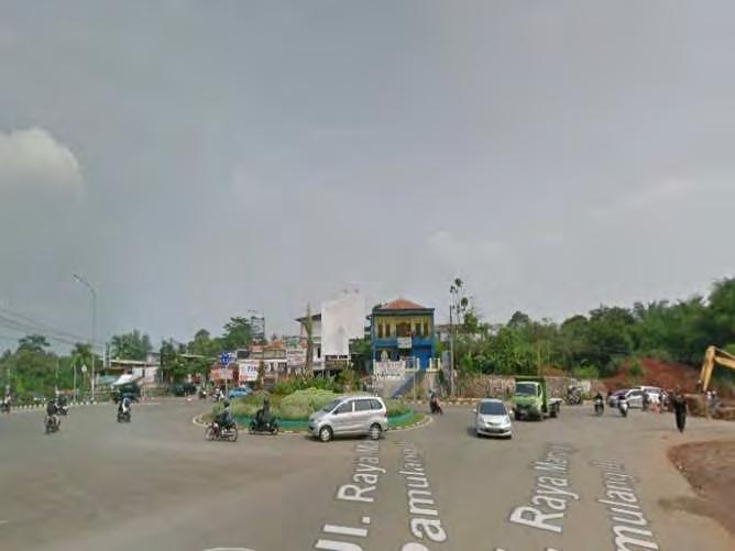 Jalan raya Pamulang II terletak di kota Tangerang Selatan