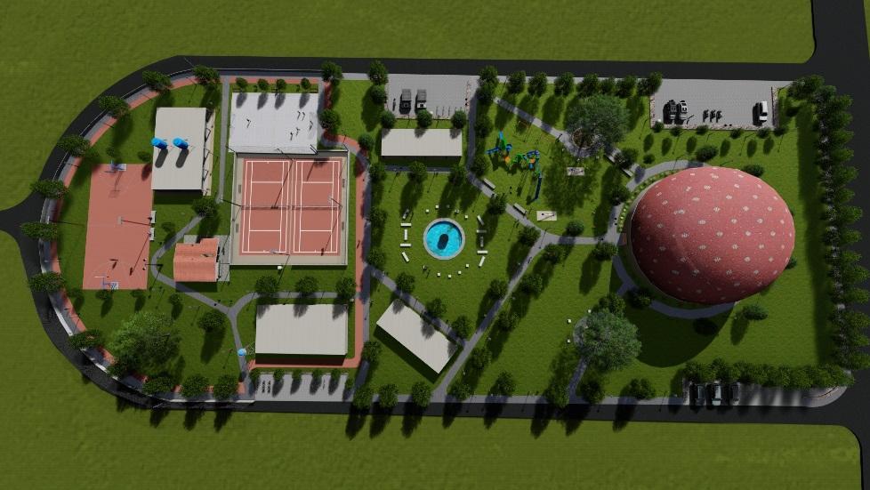 Sari perlu di lakukanya Revitalisasi Taman yang sesuai dengan perhitungan dan perancangan taman seperti gambar berikut.