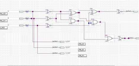 Gambar 3-3 Bahasa VHDL untuk Percobaan 2B Kode tersebut kemudian dikompilasi dan seperti percobaan 2A, pendekatan tersebut diimplementasikan pada Board FPGA tipe UP-2.
