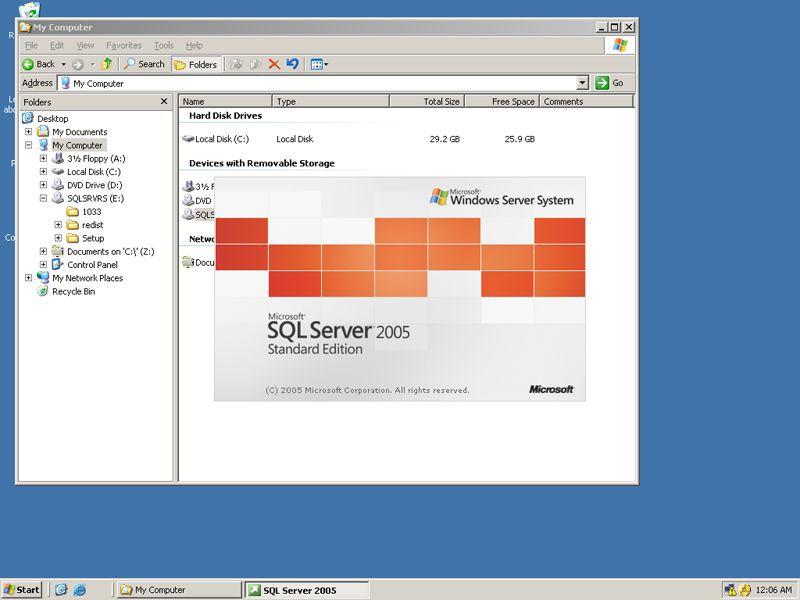Pemasangan Microsoft SQL Server 2005 Enterprise Siapkan DVD/CD sql server 2005