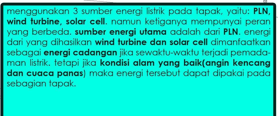 turbine, solar cell.