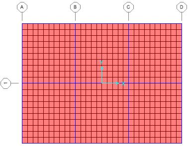 Visualisasi pembagian pias pelat Pembebanan pelat lantai Beban pada pelat lantai akan diberikan dalam bentuk beban luasan (kn/m 2 ).