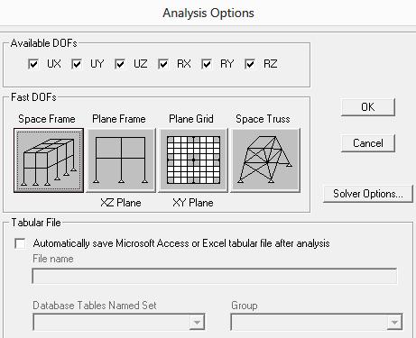 Pada kotak isian yang muncul, aktifkan pilihan Sections pada Frame/Cables/Tendons dan Area klik OK Note: Bila sebelumnya dilakukan penampilan beban, untuk membersihkan layar dari tampilan beban pilih