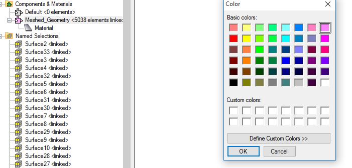 Kemudian klik kanan pada Meshed_Geometry Color pilih warna yang diinginkan, misalkan warna pink OK.
