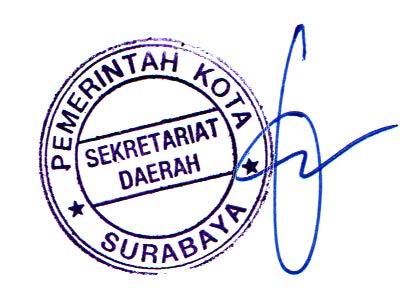 19 Diundangkan di Surabaya pada tanggal 15 Agustus 2017 SEKRETARIS DAERAH KOTA