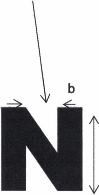 Lebar (a) = 25 mm. 2. Tebal (b) = 8 mm.