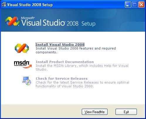 148 Gambar 4.1 Konfirmasi untuk intalasi Visual Studio 2008 Setelah itu program akan meng-copy file-file yang diperlukan ke dalam folder sementara.