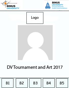 Ukuran Baju : (S.M.L.XL ) Ukuran Logo : 5 cm x 5 cm Jumlah : Panitia DV Tournament and Art 2017 Waktu Pemakaian : Pada saat kegiatan berlangsung Biaya sponsorship Baju Panitia sebesar Rp. 1.500.000.
