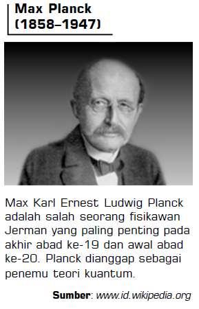 3. Hipotesis Max Planck Planck mengajukan gagasan baru yang cukup radikal untuk menjelaskan radiasi benda hitam.