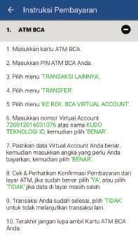 Virtual Account (Konfirmasi Otomatis) c.