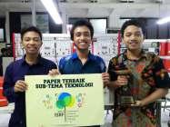 Karya tersebut berhasil dinobatkan sebagai the Best Paper dalam ajang 3rd Indonesian Student Researcher Festival (ISRF) 2015.