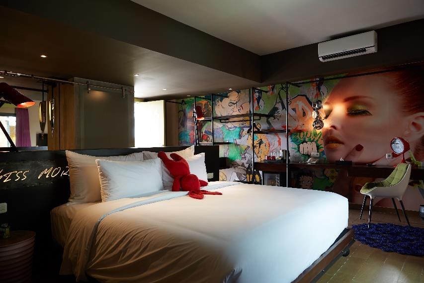 Gambar 3.12 Double bed Dash Duluxe, Dash Hotel Bali Gambar 3.