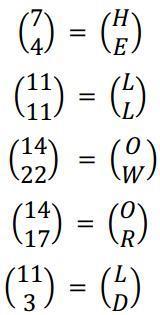 Kalikan setiap angka dengan matriks kunci. c.