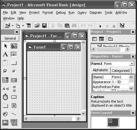 11 Gambar 2.17 : Lingkungan Visual Basic a.