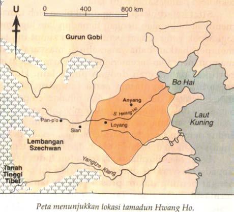 Bahagian A [ 40 markah ] Jawab semua soalan. 1. Rajah 1 menunjukkan tamadun awal China yang telah wujud kira-kira 4500 tahun dahulu. Tamadun ini berlaku di sekitar Sungai Kuning atau Hwang Ho.