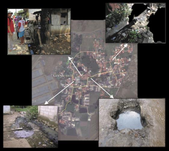 Gambar 4. Titik Penumpukan Sampah pada Sungai di Kampung Belakang 3.