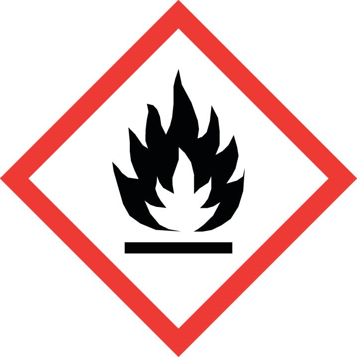 Bahaya H226 Cairan dan asap yang mudah terbakar.