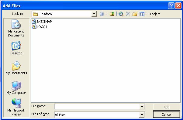 3. Setelah itu akan muncul jendela Add Files seperti berikut Gambar 27. Jendela Add File 4. Pilih file yang akan disertakan, kemudian klik Add 5.