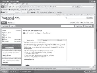 Gambar 5.2 Fasilitas e-mail Yahoo.Com C.