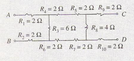 Hambatan enggantinya adalah 4,4, 4Ω 4,4 Gambar (e) menjadi (f) Hambatan, 0,8, dan 5 terhubung secara seri sehingga hambatan ekivalennya 0,8 5 7, 8Ω Contoh.