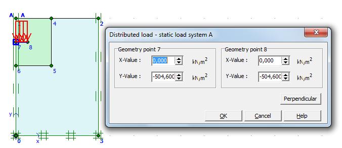 54 Selanjutnya input nilai qult pada distribusi load dengan cara mengklik dua kali pada plate yang telah