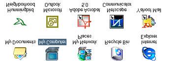 30 terdapat dalam sistem komputer sama ada dokumen, folder, aplikasi atau media storan. Ikon-ikon yang digunakan mestilah bermakna dan berbeza antara satu sama lain.