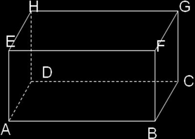 5) Mempunyai 4 diagonal ruang dan 12 diagonal bidang (4 diagonal ruang = garis AG, BH, CE, DF dan 12 diagonal bidang = garisac, BD, EG, FH, AH, DE, BG, CF, AF, BE, CH, DG) b.