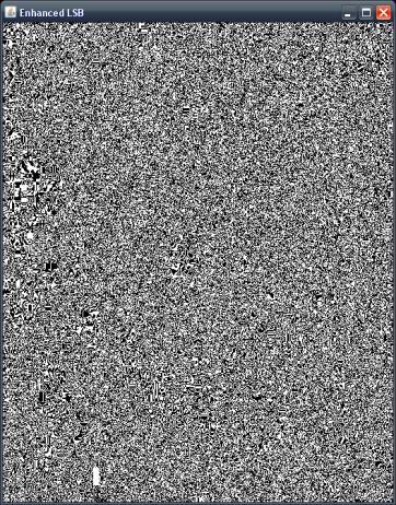 Sebagai ilustrasi, diasumsikan piksel berikut adalah piksel dari gambar pembawa pesan 10010010 10010101 10000100.