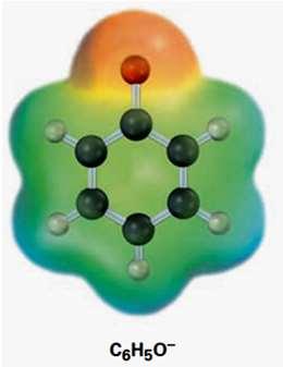 fenoksida terstabilkan oleh resonans (muatan