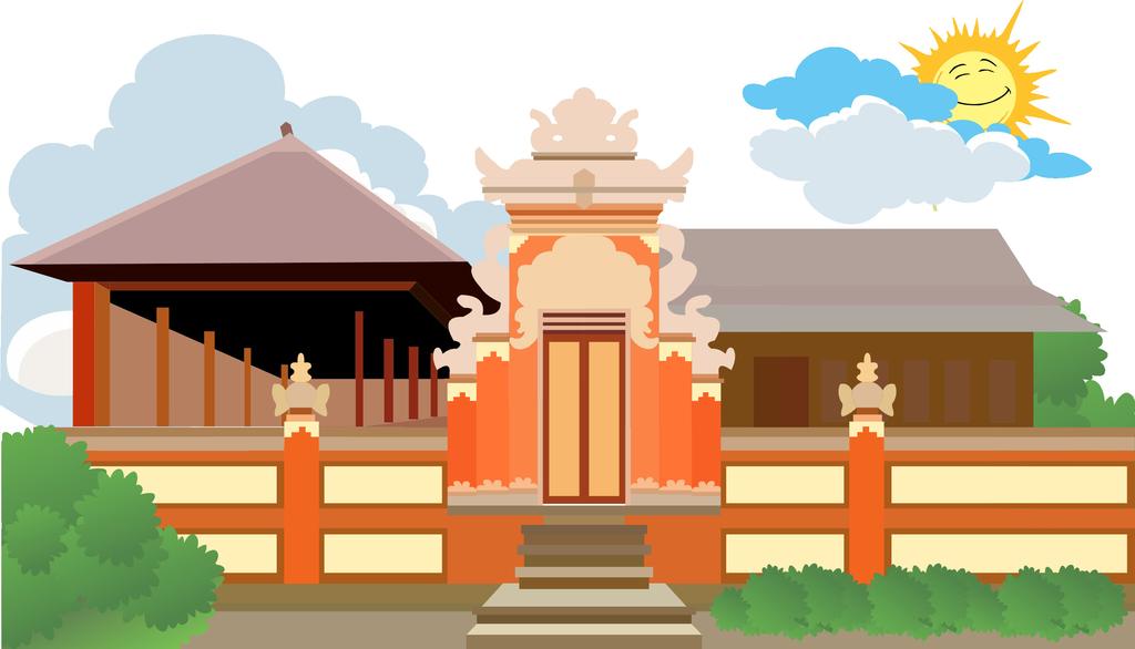 Rumah Adat Bali Animasi Home Desaign