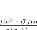 35 Selanjutnya untuk rumus varians (s 2 ) dapat dihitung dengan menggunakan rumus: s 2 = ( ) ( )...(Pers. 3.