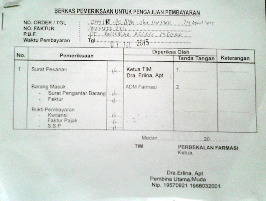 Lampiran 1 Struktur Organisasi RSUD Dr Pirngadi Kota Medan PDF
