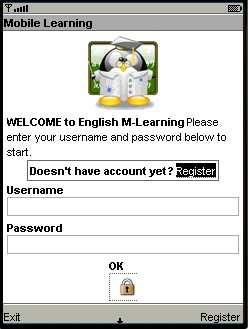 41 4.2.1 Form Login Learner Berikut ini adalah tampilan awal dari program sekaligus merupakan login form.