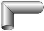Prinsip Desain Pipa PRINSIP Siku dengan membungkuk bertahap memberikan ketahanan kurang dari tikungan tajam tahanan kurang untuk aliran udara