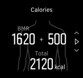 Saat mengatur tujuan langkah, tetapkan jumlah total langkah hari itu. Total kalori yang Anda bakar tiap hari adalah berdasarkan dua faktor: Tingkat Metabolisme Basal dan aktivitas fisik Anda.