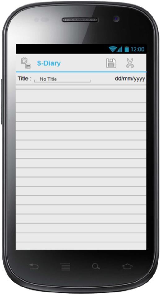 21 b. Rancangan Layar Form List Diary Form List Diary merupakan suatu tampilan yang akan digunakan user untuk memilih apakah ingin membuat file diary baru atau mengubah file diary yang sudah ada.