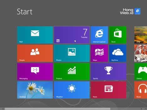Setelah semuanya selesai, Anda akan ditampilkan Start Screen Windows 8.