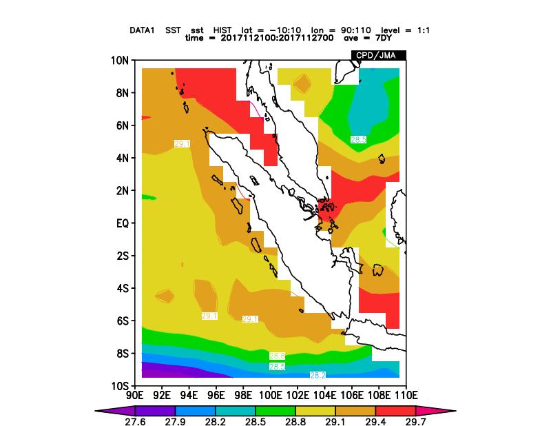 lebih rendah dibandingkan nilai klimatologisnya sehingga berpeluang terbentuknya awan konvektif di sekitar wilayah Sumatera Utara. C.