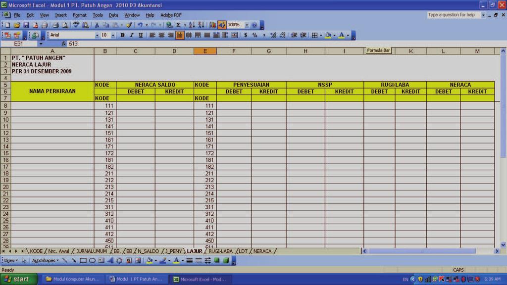 Wirawan Suhaedi Sistem Pembukuan Sederhana Berbasis Computer Dengan Ms Excel Pdf Download Gratis