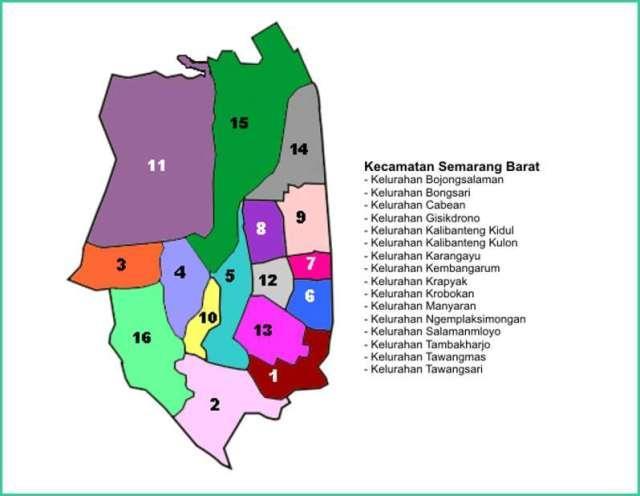 Gambar 3. 58 Peta Semarang Barat Sumber : http://lokanesia.