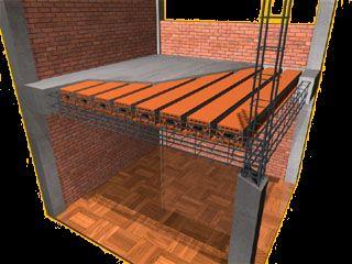Sedangkan pada plat lantai menggunakan ceiling brick, yaitu bahan