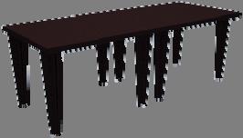 5.2.10 Meja 1 ( Gambar 34 : meja 1 ) Meja panjang ini biasanya berpasangan dengan kursi sofa panjang