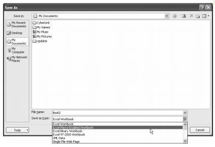 Jika tidak, Excel akanmengeluarkan kotak dialog seperti Gambar 8 Kotak Dialog Penyimpanan Excel dengan Macro