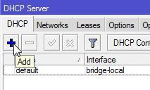15 Konfigurasi DHCP Server 6) Pada tab DHCP klik Add