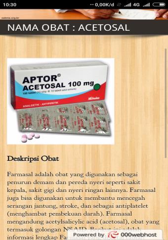 Aptor acetylsalicylic acid obat apa